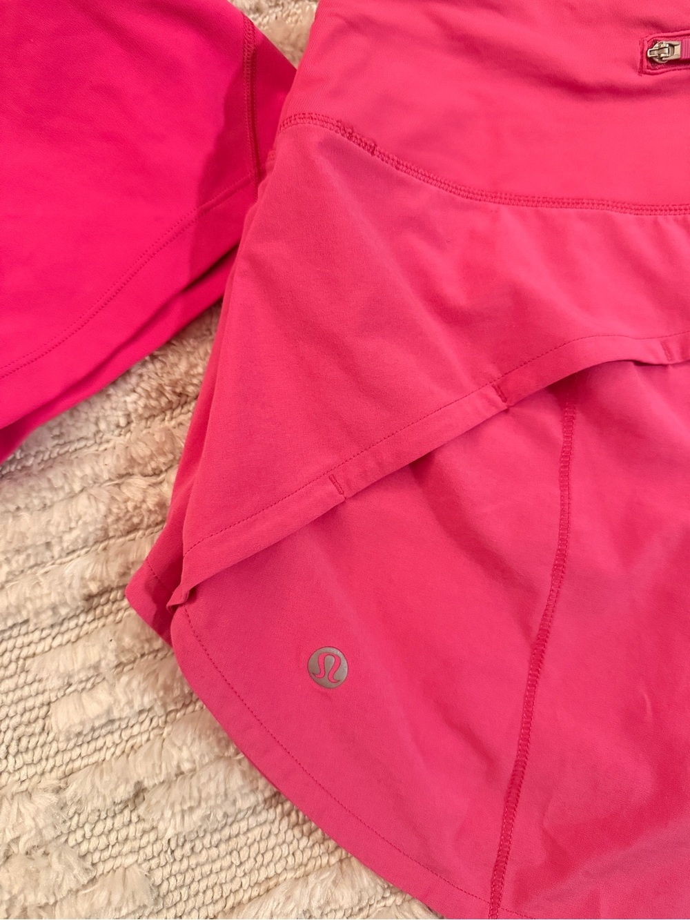 Lululemon Sonic Pink Speed Up Shorts AND Align Top - Picture 3 of 7